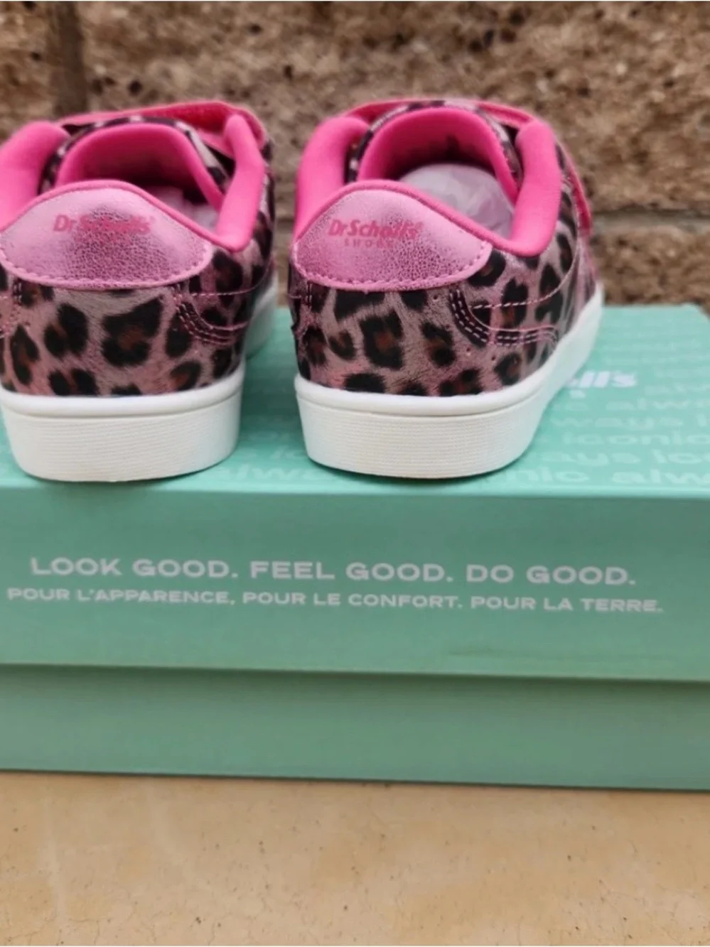 Dr. Scholl's Pink and Brown Leopard Toddler Sneakers